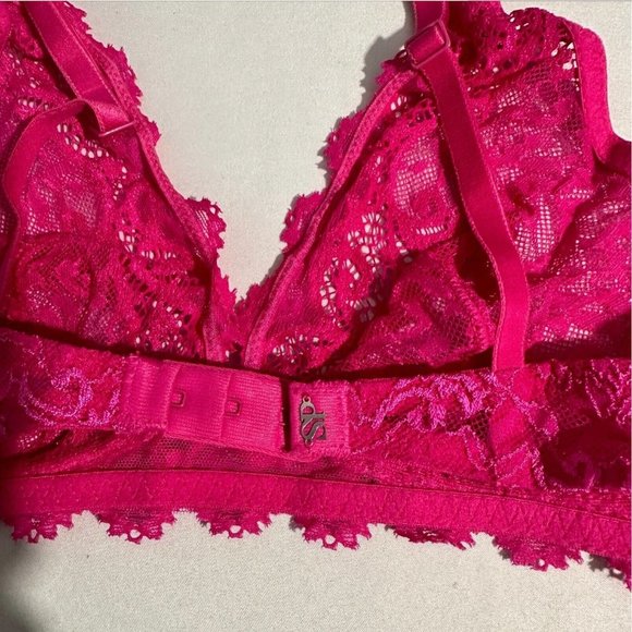 NWT $74 Simone Perele [ 2 INT ] Celeste‎ Wireless Bralette in Fuchsia Pink - Picture 10 of 11